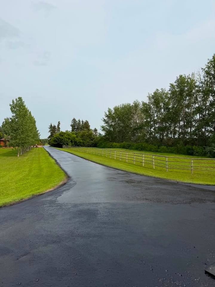 Acreage Asphalt Lane after